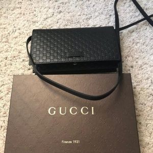 BRAND NEW Guccissima GG Leather Crossbody Wallet